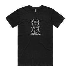 Black front flat lay