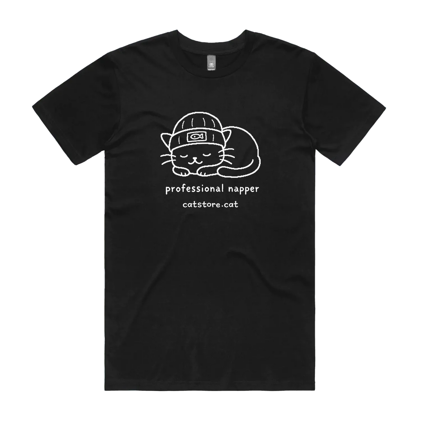 Black front flat lay
