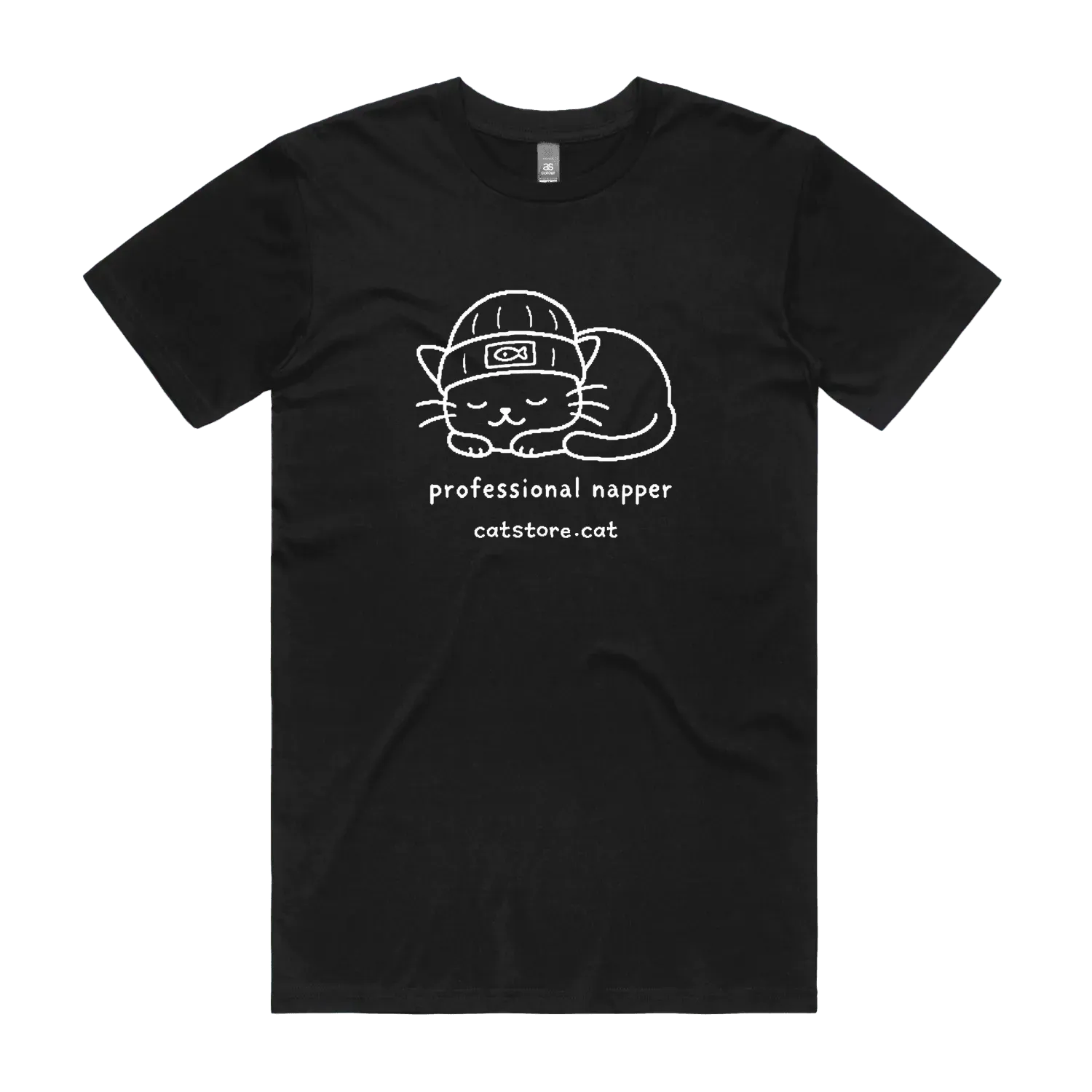 Black front flat lay