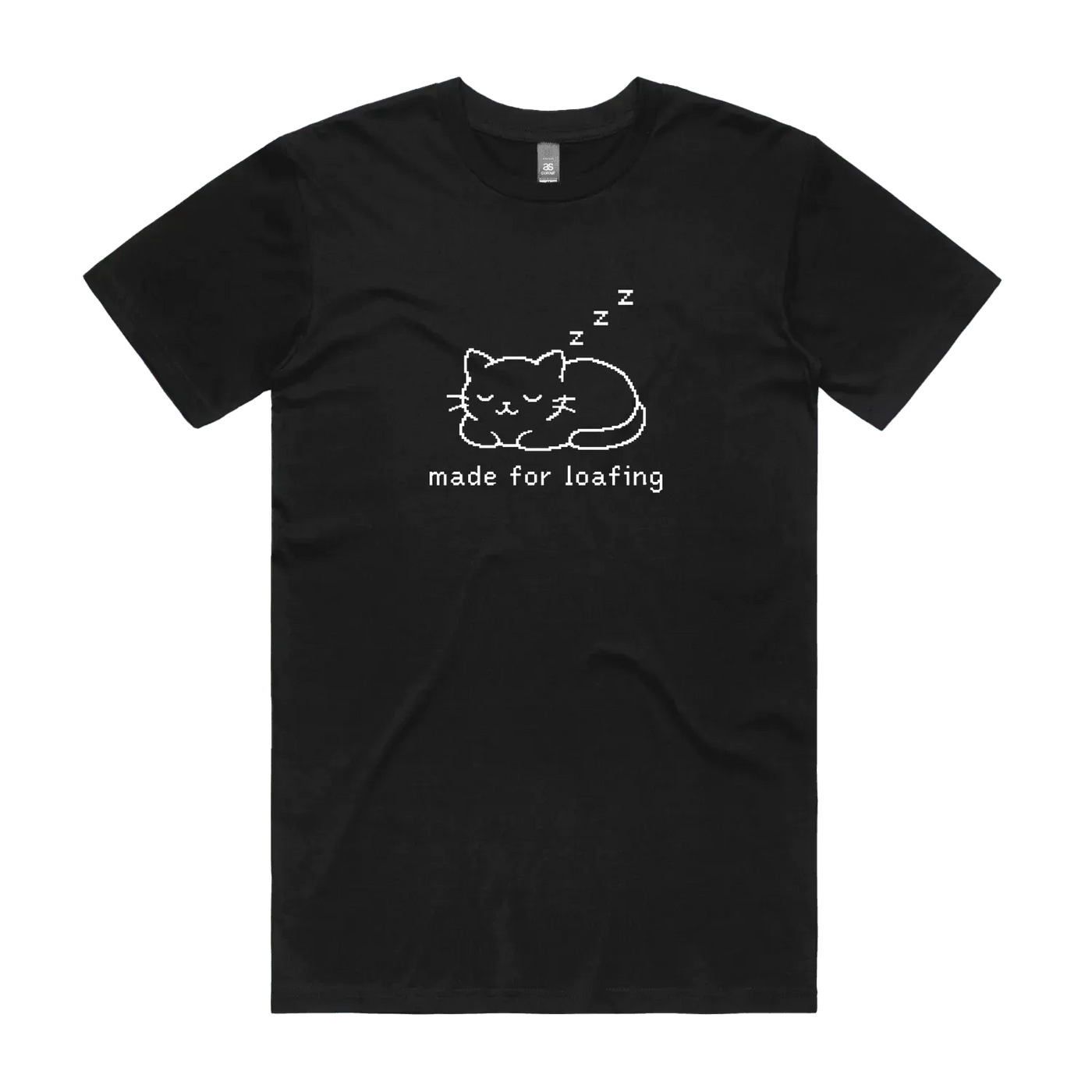 Black front flat lay