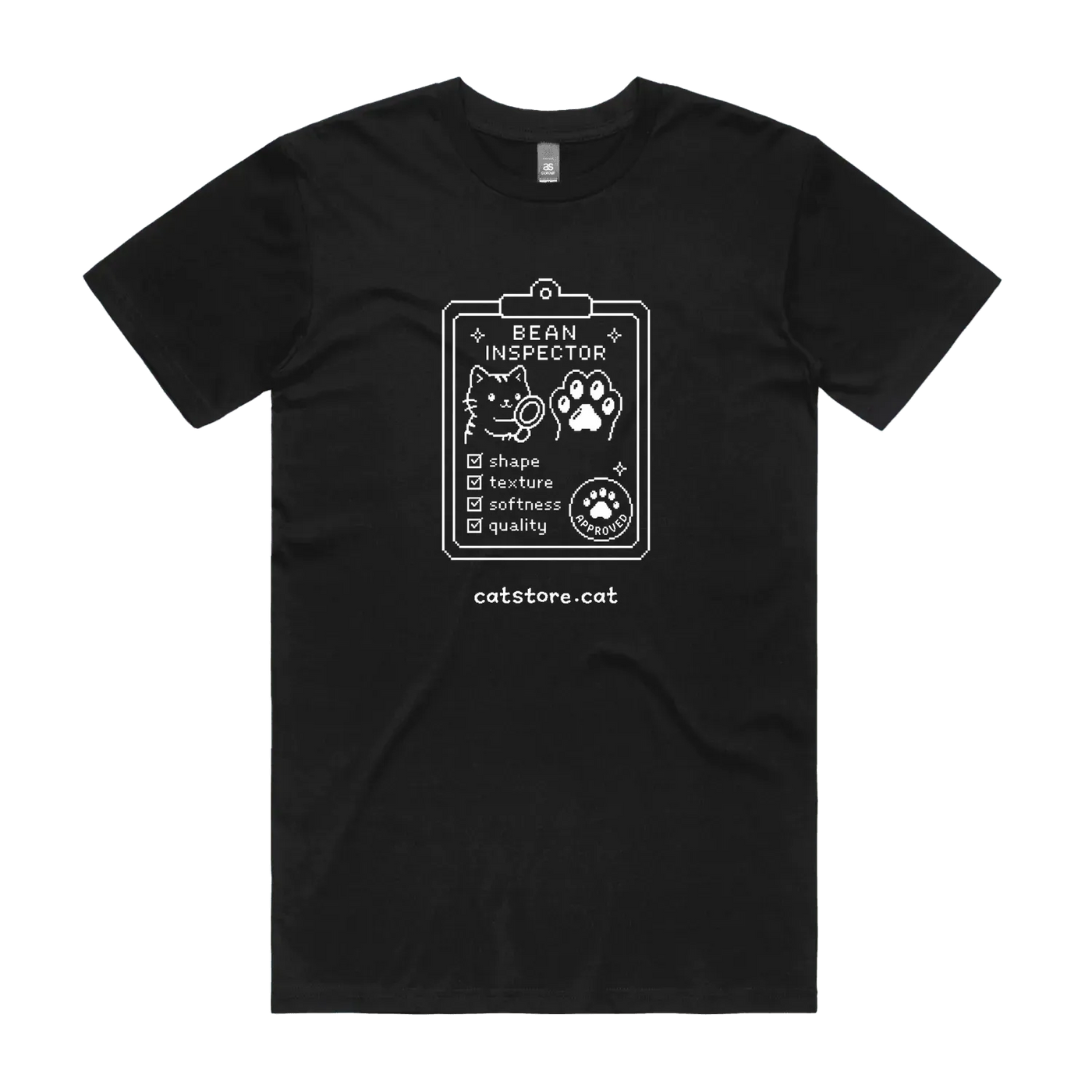 Black front flat lay