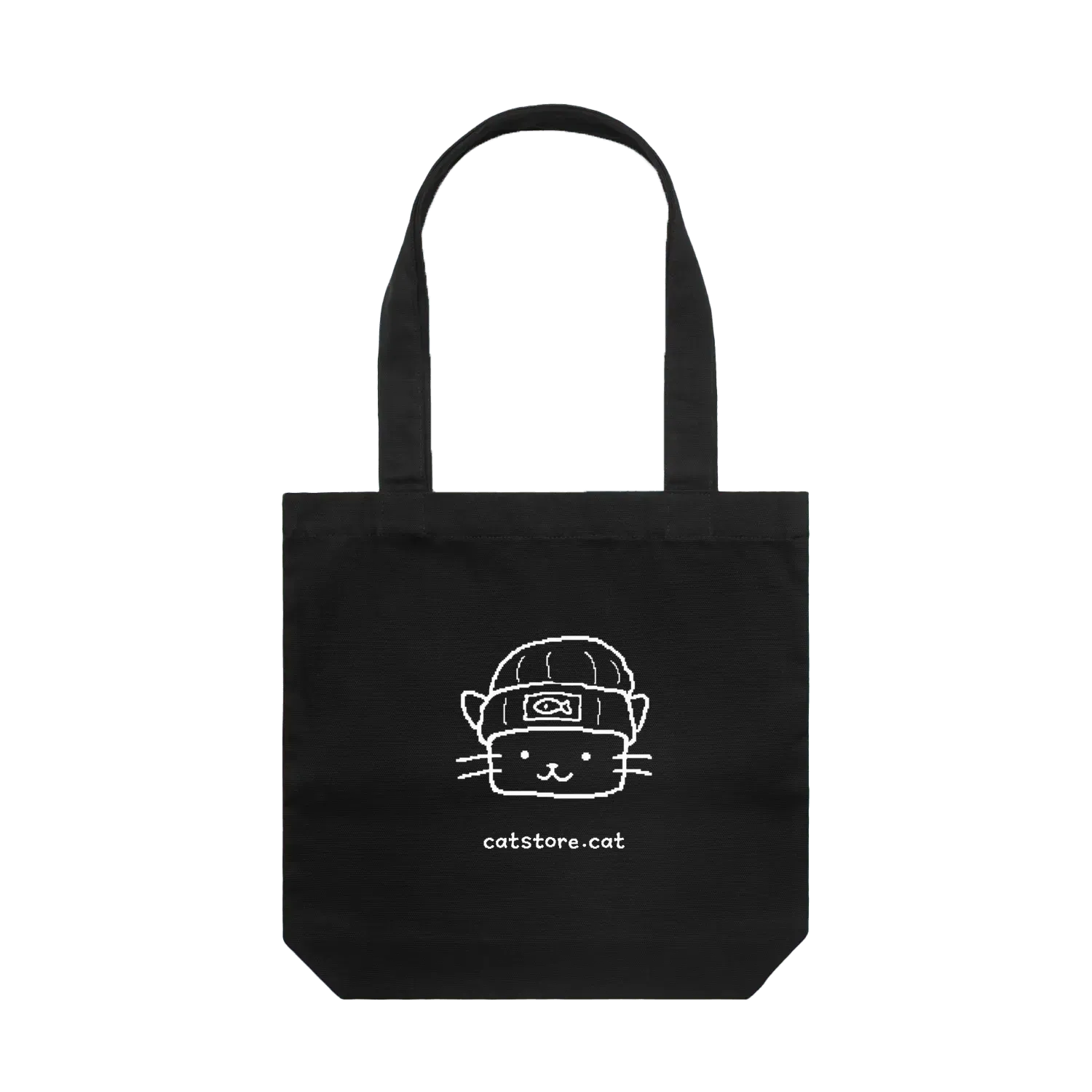Black front flat lay