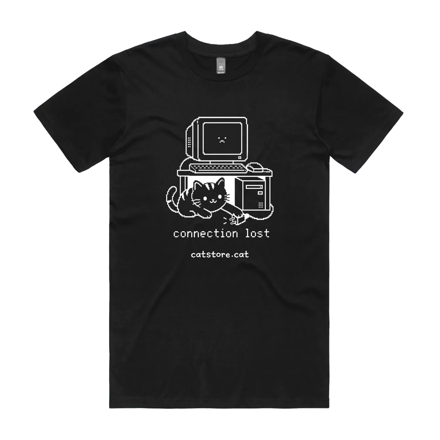 Black front flat lay