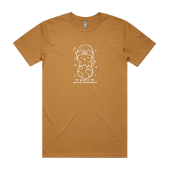 Camel front flat lay