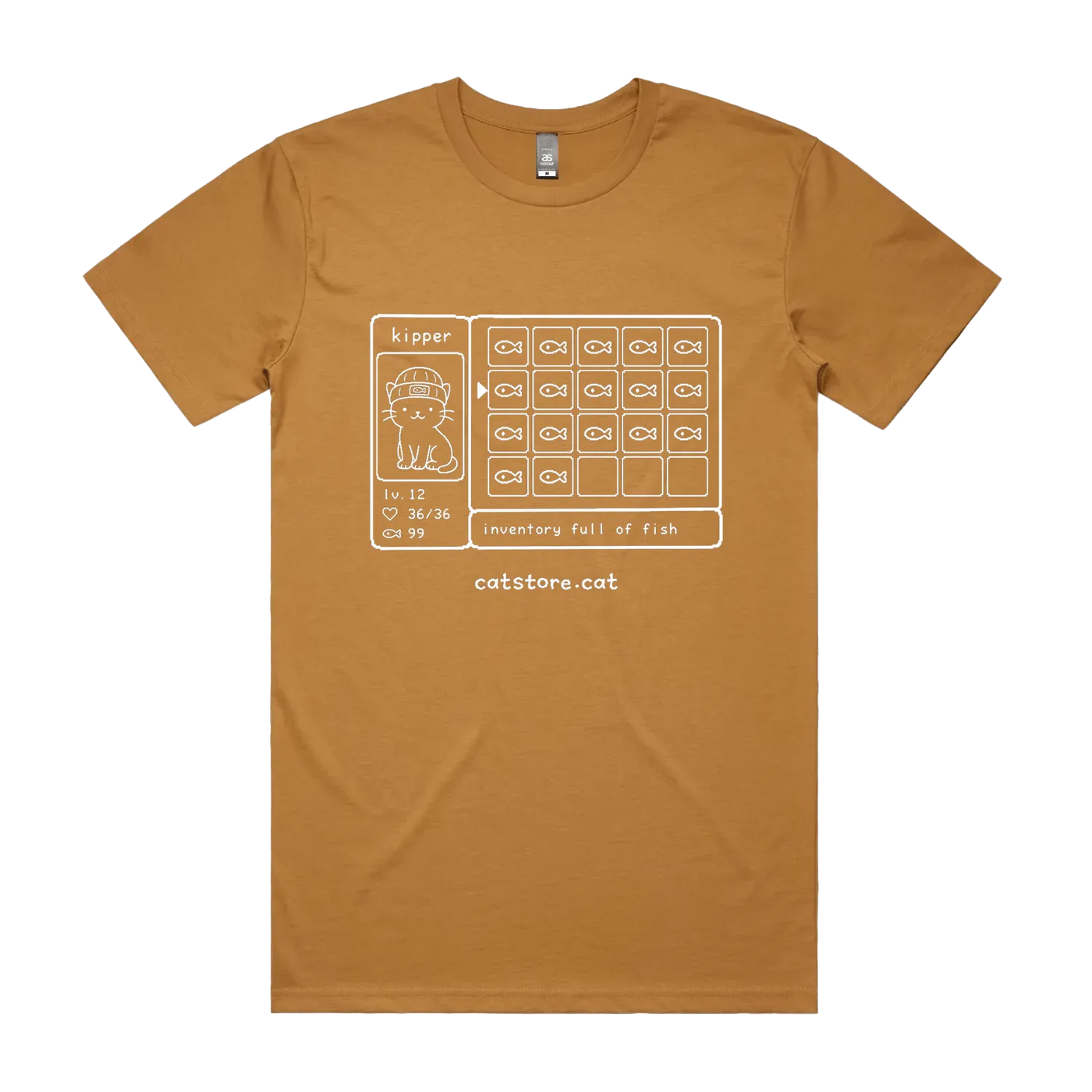 Camel front flat lay