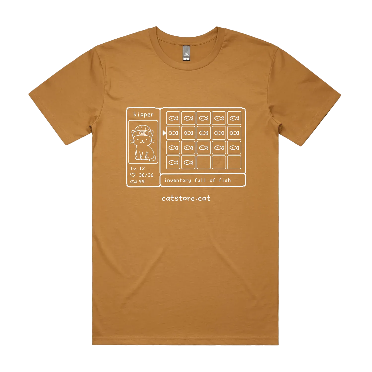 Camel front flat lay