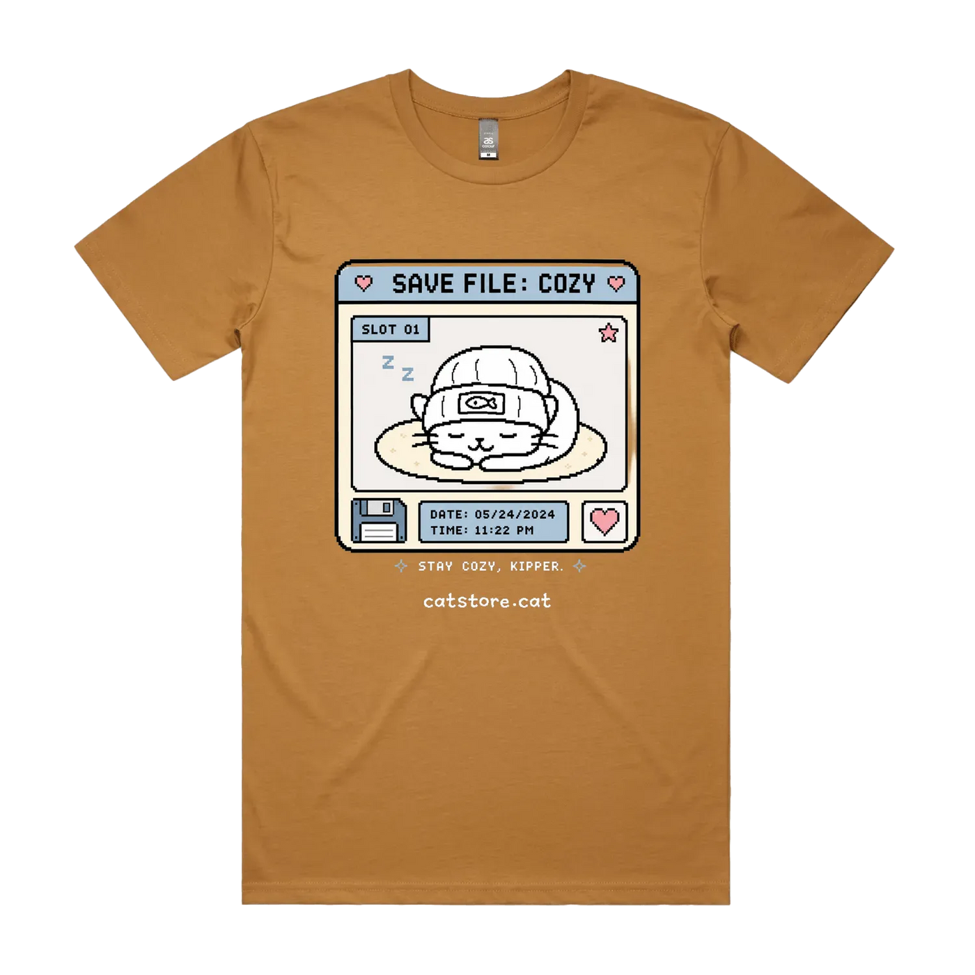 Camel front flat lay