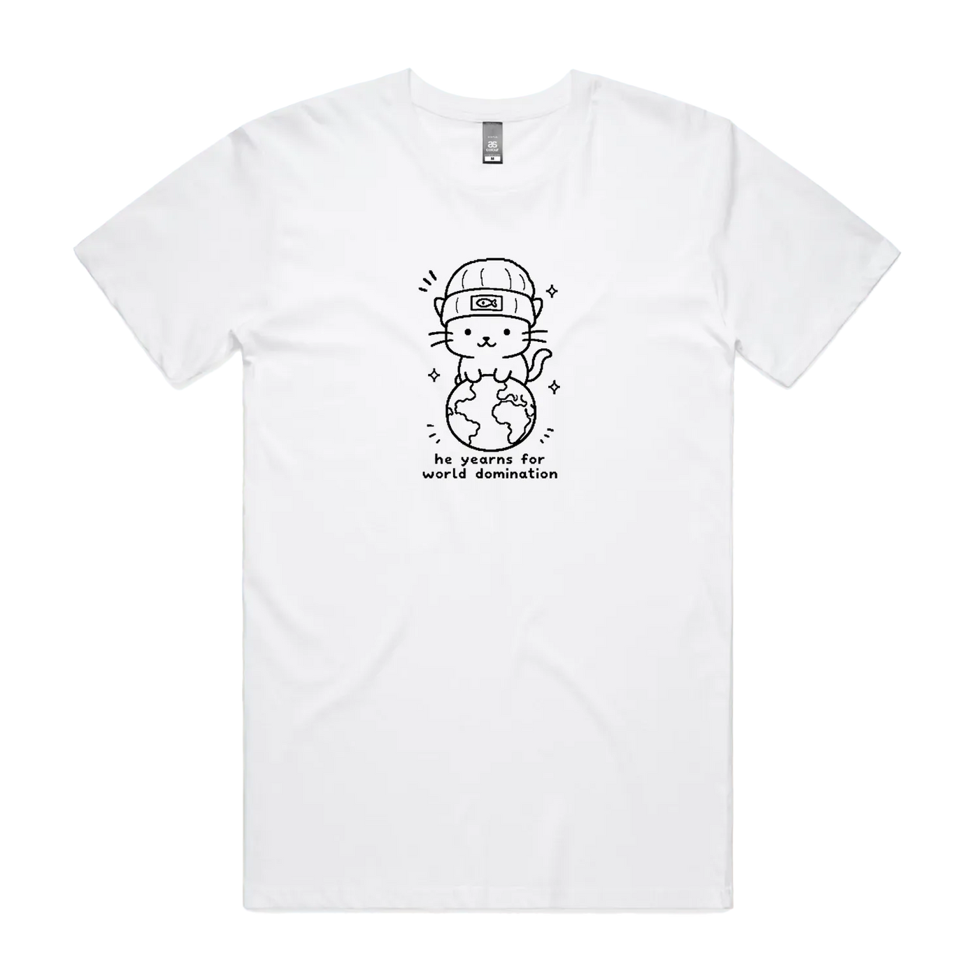 White front flat lay