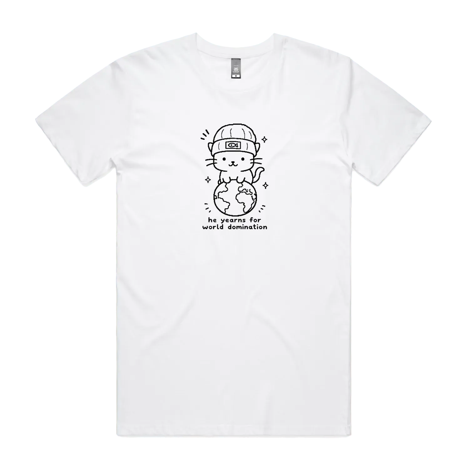 White front flat lay