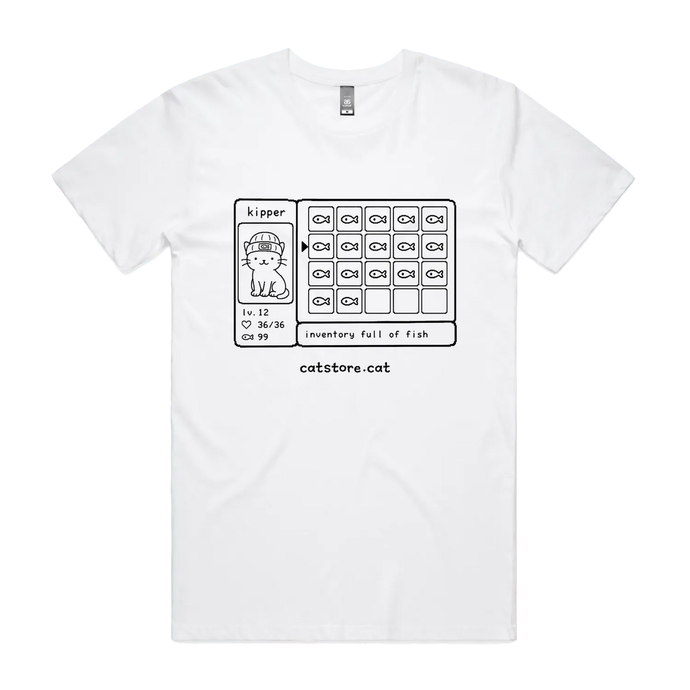 White front flat lay