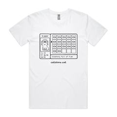 White front flat lay