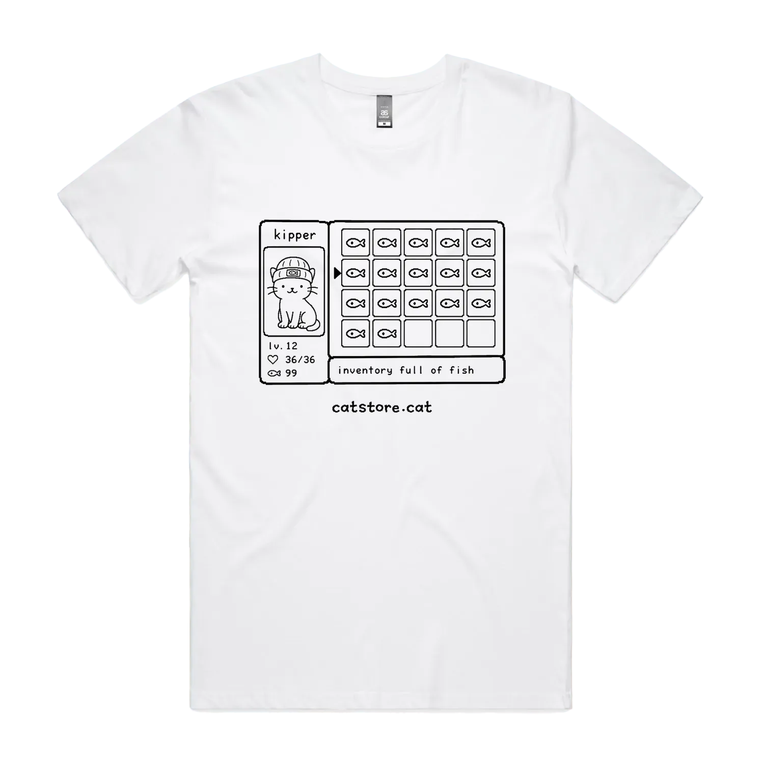 White front flat lay